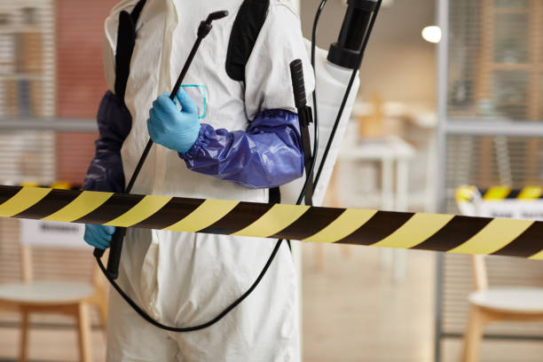 Professional Biohazard Cleanup technician working in Glen Haven, CO